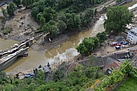 Die Infrastruktur an der Einsatzstelle in Altenahr war fast vollständig zerstört. Das Bild gibt einen Eindruck von der Lage im Katastrophengebiet (Foto: THW Eichstätt/Jarisch)