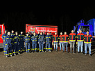 Gruppenbild von Feuerwehr Schelldorf-Biberg-Krut und Helfern des THW OV Eichstätt.
